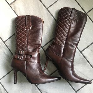 Charlie Horse by Lucchese Cognac Stiletto Boots